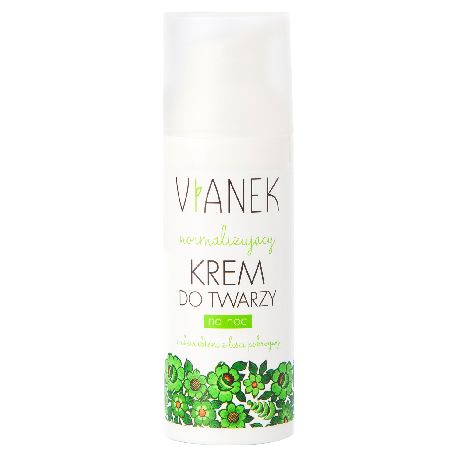 Vianek Vianek, normalizujący krem do twarzy na noc, cera tłusta i problematyczna, 50 ml