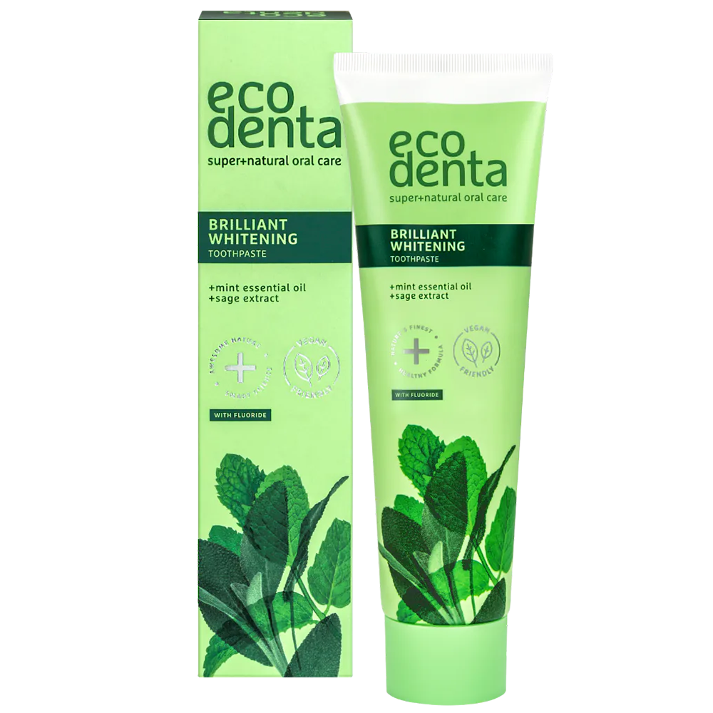 Ecodenta Ecodenta, pasta do zębów wybielająca, z olejkiem miętowym, 100 ml