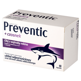 Preventic + Czosnek, 60 kapsułek USZKODZONE OPAKOWANIE - zdjęcie produktu