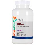 MyVita K2 Max, witamina K MK-7 z natto 200 µg, 250 tabletek - miniaturka zdjęcia produktu