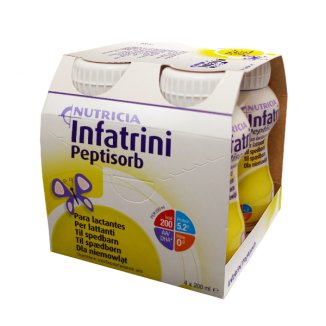Infatrini Peptisorb, prepart odżywczy dla niemowląt od urodzenia i dzieci, 4 x 200 ml KRÓTKA DATA - zdjęcie produktu