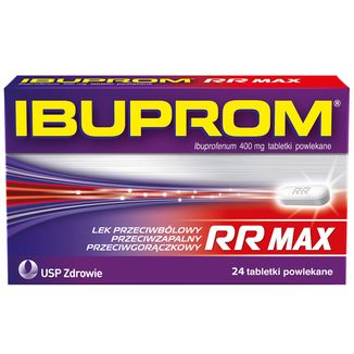 Ibuprom RR Max 400 mg, 24 tabletki powlekane USZKODZONE OPAKOWANIE - zdjęcie produktu