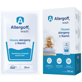Allergoff, koncentrat do tkanin, neutralizator alergenów, 6 x 20 ml - zdjęcie produktu