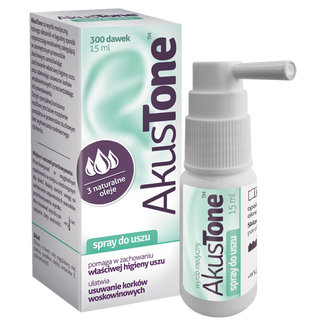 Akustone, spray do uszu, 15 ml USZKODZONE OPAKOWANIE - zdjęcie produktu