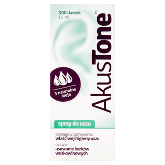 Akustone, spray do uszu, 15 ml USZKODZONE OPAKOWANIE - zdjęcie produktu