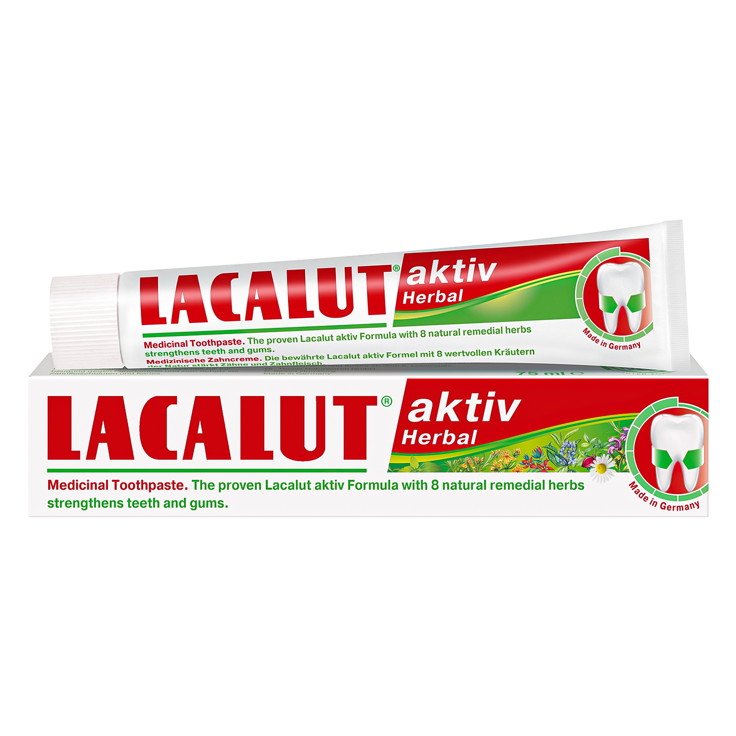 Lacalut Lacalut Aktiv Herbal, Zahnpasta, 75 ml — Inhaltsstoffe und Bewertung