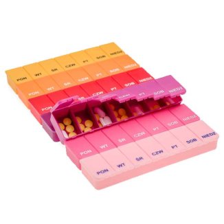 El-Comp, kasetka do leków tygodniowa, 1-komorowa - 4 El-Comp, kasetka do leków tygodniowa, 1-komorowa - 4 - zdjęcie produktu