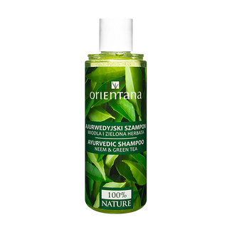Orientana, ajurwedyjski szampon do włosów, neem i zielona herbata, 210 ml - zdjęcie produktu