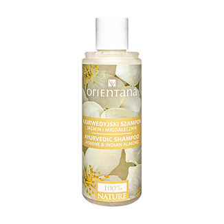 Orientana, Ajurwedyjski szampon do włosów, jasmin i migdałecznik, 210 ml - zdjęcie produktu