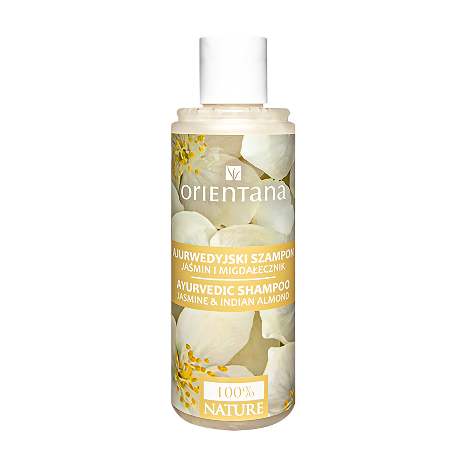 Nieznana Orientana, Ajurwedyjski szampon do włosów, jasmin i migdałecznik, 210 ml