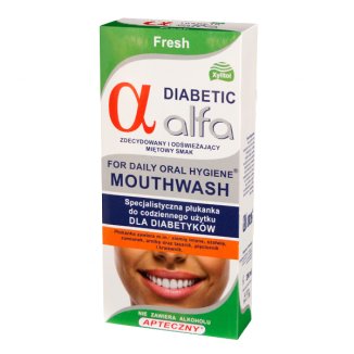 Alfa Diabetic Fresh, specjalistyczna płukanka dla diabetyków, 200 ml - zdjęcie produktu