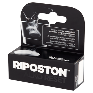 Riposton, o smaku pomarańczowym, 10 tabletek musujących KRÓTKA DATA Riposton, o smaku pomarańczowym, 10 tabletek musujących KRÓTKA DATA - zdjęcie produktu