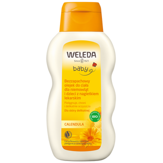Weleda Calendula, olejek dla dzieci i niemowląt z nagietkiem, bezzapachowy, 200 ml - zdjęcie produktu