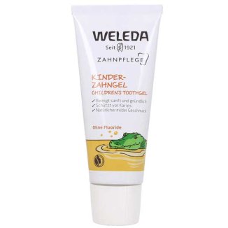 Weleda, żel do mycia zębów dla dzieci, bez fluoru, 50 ml USZKODZONE OPAKOWANIE - zdjęcie produktu