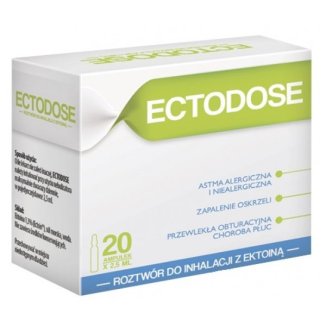 Ectodose, roztwór do inhalacji z ektoiną, 2,5 ml x 20 ampułek USZKODZONE OPAKOWANIE - zdjęcie produktu