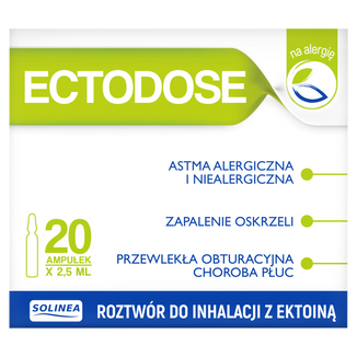 Ectodose, roztwór do inhalacji z ektoiną, 2,5 ml x 20 ampułek - zdjęcie produktu