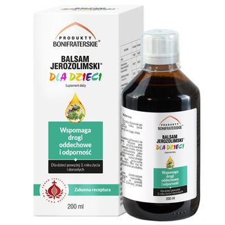 Produkty Bonifraterskie Balsam Jerozolimski dla dzieci powyżej 3 roku życia i dorosłych, 200 ml KRÓTKA DATA - zdjęcie produktu