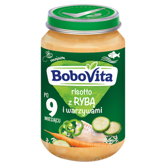 BoboVita, Obiadek, risotto z rybą i warzywami, po 9 miesiącu, 190 g - zdjęcie produktu