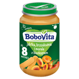 BoboVita Deser, jabłka, morele i brzoskwinie z biszkoptem, po 8 miesiącu, 190 g - miniaturka zdjęcia produktu