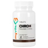 MyVita Chrom 200 µg, pikolinian chromu, 60 tabletek - miniaturka zdjęcia produktu