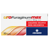 UroFuraginum Max 100 mg, 30 tabletek UroFuraginum Max 100 mg, 30 tabletek - miniaturka zdjęcia produktu