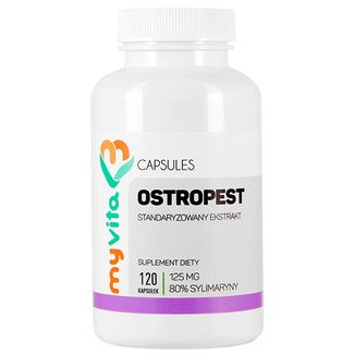 MyVita Ostropest standaryzowany ekstrakt, 120 kapsułek KRÓTKA DATA MyVita Ostropest standaryzowany ekstrakt, 120 kapsułek KRÓTKA DATA - zdjęcie produktu