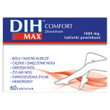 DIH Max Comfort 1000 mg, 60 tabletek powlekanych - miniaturka zdjęcia produktu