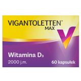 Vigantoletten Max, witamina D3 2000 j.m., 60 kapsułek - miniaturka zdjęcia produktu