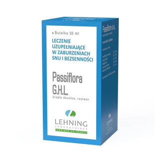 Lehning Passiflora G.H.L., krople doustne, roztwór, 30 ml - zdjęcie produktu