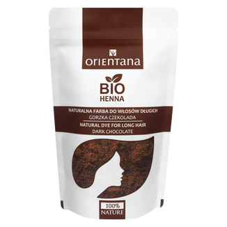 Orientana, bio henna, gorzka czekolada, 100 g - zdjęcie produktu