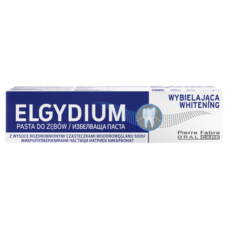 Elgydium, wybielająca pasta do zębów z wysoce rozdrobnionymi cząsteczkami wodorowęglanu sodu, 75 ml - zdjęcie produktu