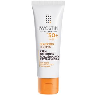 Iwostin Solecrin Lucidin, krem ochronny rozjaśniający przebarwienia, SPF 50+, 50 ml USZKODZONE OPAKOWANIE - zdjęcie produktu