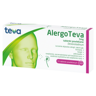 Alergo Teva 5 mg, 10 tabletek powlekanych - zdjęcie produktu