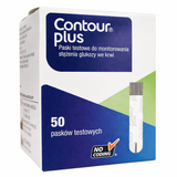 Contour Plus, paski testowe do glukometru, 50 sztuk USZKODZONE OPAKOWANIE - miniaturka zdjęcia produktu