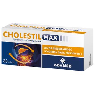 Cholestil Max 200 mg, 30 tabletek - zdjęcie produktu