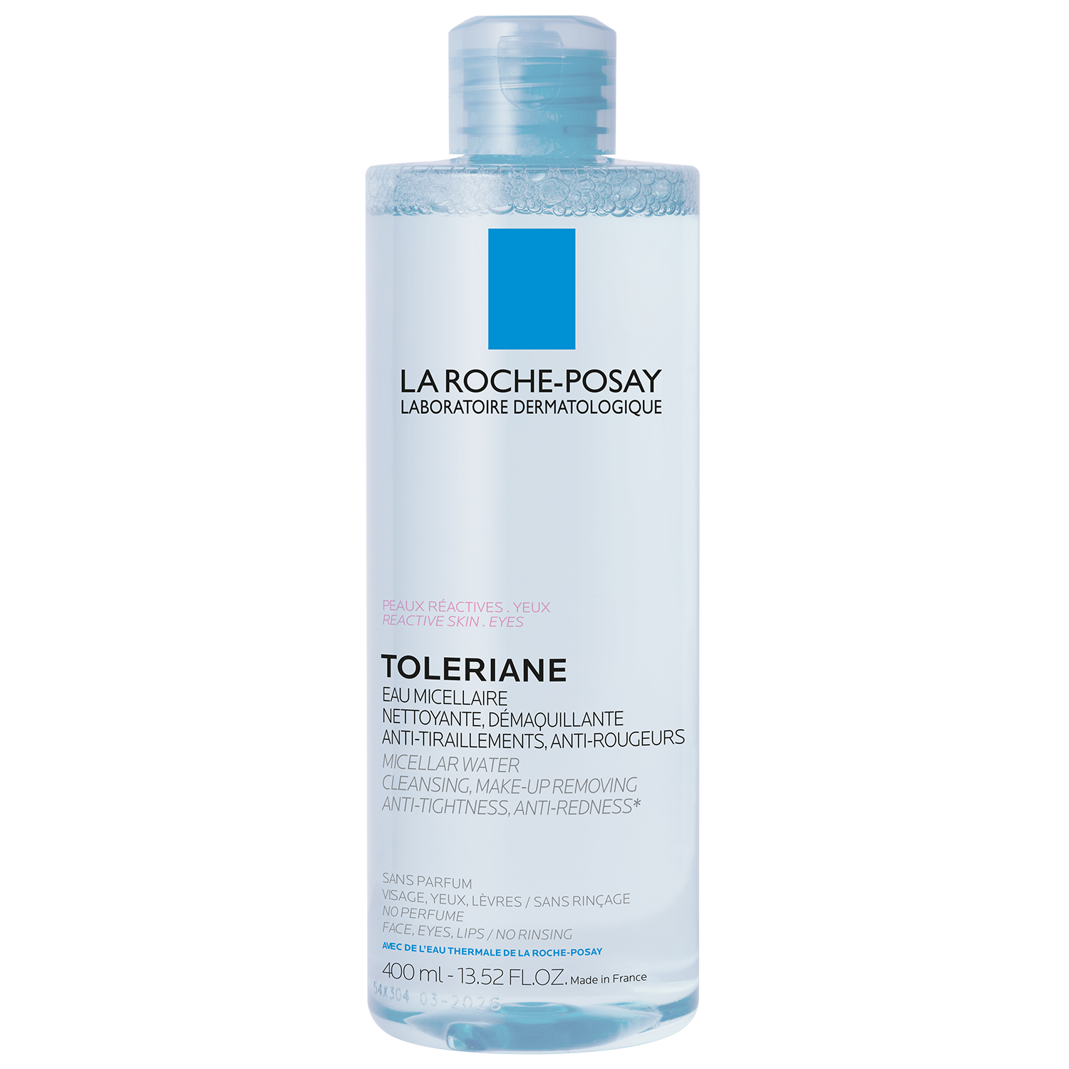 La Roche Posay La Roche-Posay Toleriane, płyn micelarny, skóra bardzo wrażliwa i reaktywna twarzy i oczu, 400 ml — Inhaltsstoffe und Bewertung