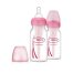 Dr Brown's, butelka antykolkowa, standard ze smoczkiem nr 1, różowa, 2 x 120 ml - miniaturka  zdjęcia produktu
