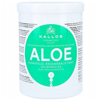 Kallos Kjmn Aloe, nawilżająca maska do włosów z aloesem, 1000 ml - zdjęcie produktu