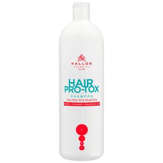 Kallos Hair Pro-Tox, szampon do włosów z keratyną, kolagenem i kwasem hialuronowym, 1000 ml - zdjęcie produktu