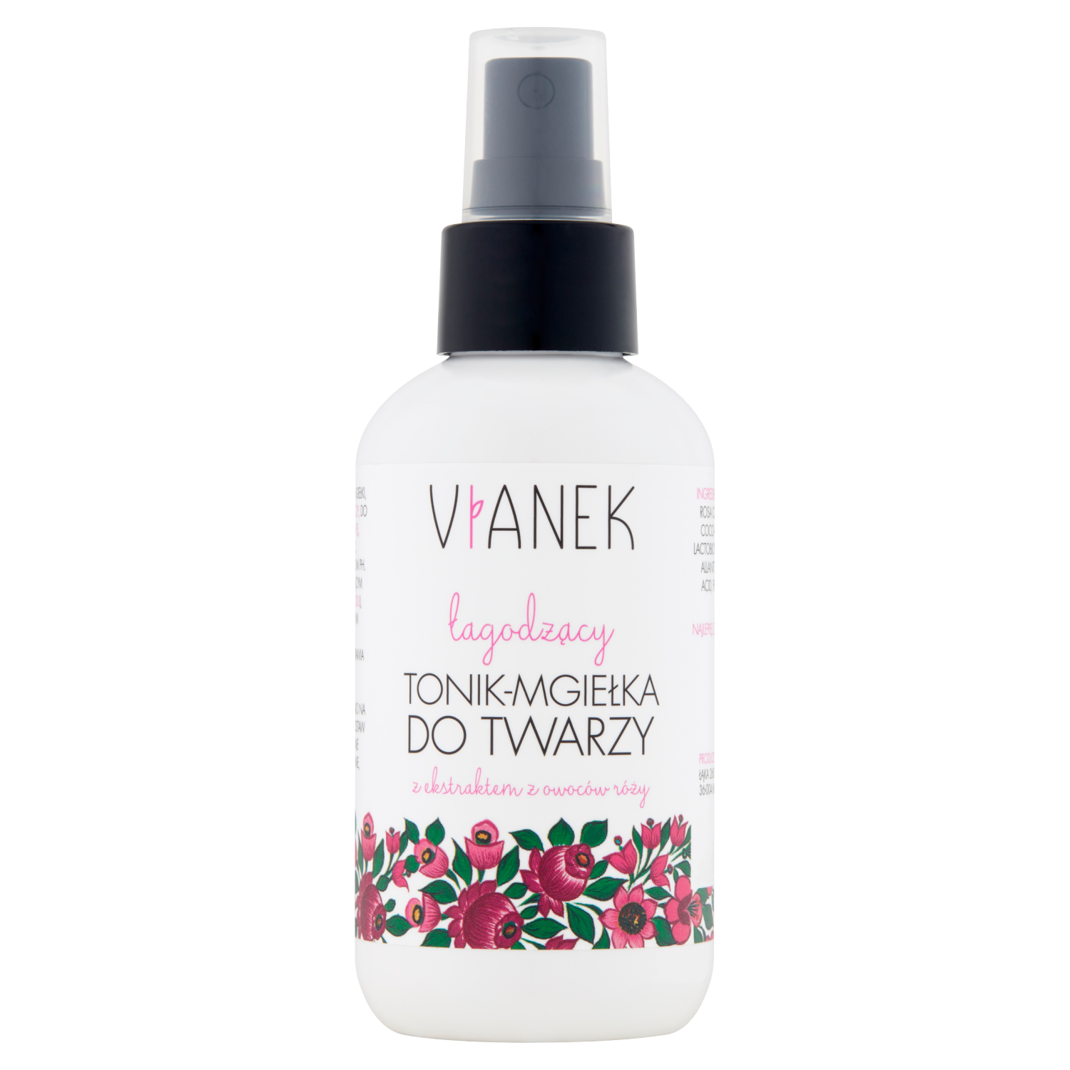 Vianek Vianek, łagodzący tonik - mgiełka do twarzy z ekstraktem z owoców róży, 150 ml