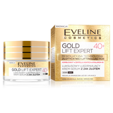 Eveline Cosmetics Gold Lift Expert 40+, luksusowy ujędrniający krem-serum z 24K złotem, na dzień i na noc, 50 ml - miniaturka zdjęcia produktu