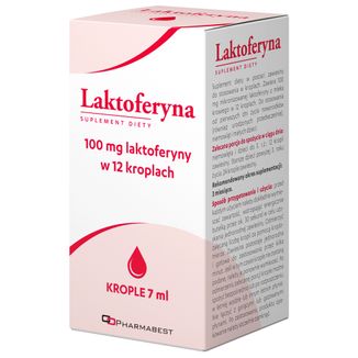 Pharmabest Laktoferyna, krople doustne, 7 ml - zdjęcie produktu