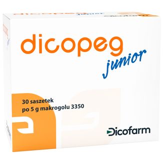 Dicopeg Junior, od 6 miesiąca, 5 g x 30 saszetek Dicopeg Junior, od 6 miesiąca, 5 g x 30 saszetek - zdjęcie produktu