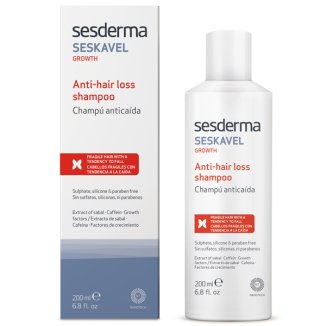 Sesderma Seskavel, szampon przeciw wypadaniu włosów, 200 ml - zdjęcie produktu