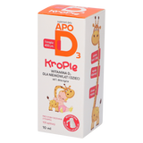 ApoD3 Krople, witamina D3 400 j.m. dla niemowląt i dzieci od 1 dnia życia, 10 ml - miniaturka zdjęcia produktu