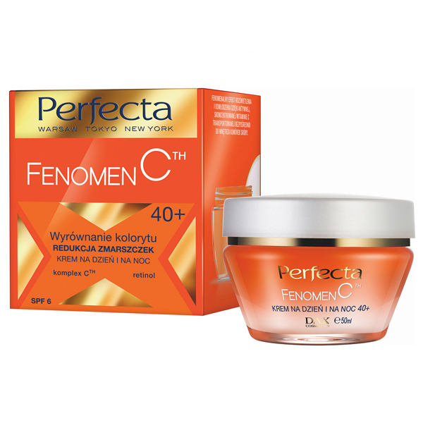 Perfecta Perfecta Fenomen C, krem redukcja zmarszczek 40+, dzień i noc, 50 ml