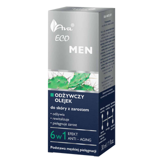 AVA Eco Men, olejek odżywczy do skóry z zarostem, 30 ml - zdjęcie produktu