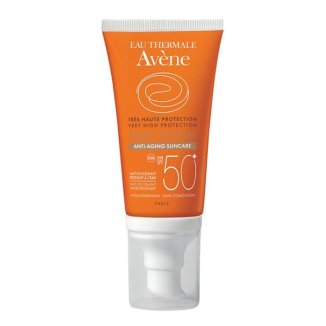 Avene Sun, krem ochronny anti-age do twarzy, skóra wrażliwa, SPF50, 50 ml - zdjęcie produktu