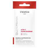 L'Biotica Dermomask Night Active, maseczka naprawcza do twarzy, vit C + odmładzanie, 12 ml - miniaturka zdjęcia produktu