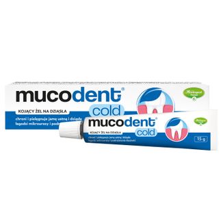 Herbapol Mucodent Cold, kojący żel na dziąsła, 15 g - zdjęcie produktu